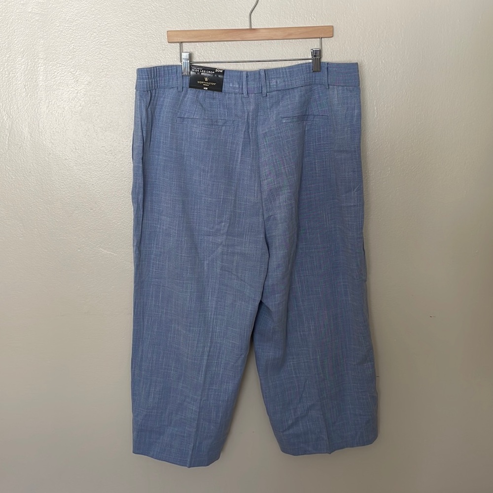 NWT Worthington High Waist Wide Leg Crop. 20W